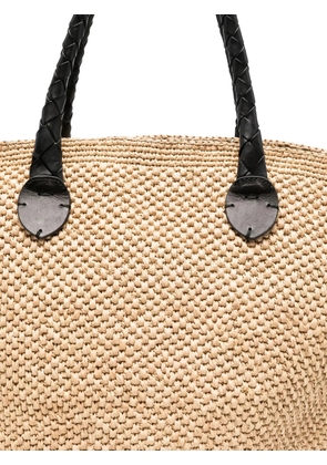 DRAGON DIFFUSION Brunella woven tote bag - Neutrals