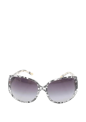 Dolce & Gabbana Pre-Owned 2000s lace-print sunglasses - Black