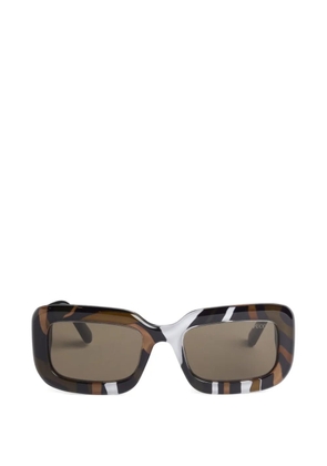 PUCCI Marmo rectangular sunglasses - Brown