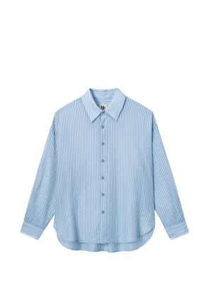 b+ab striped-pattern shirt - Blue