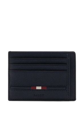 Bally embossed leather card holder - Blue