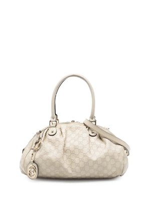 Gucci Pre-Owned 2000-2015 Guccissima Sukey satchel - White