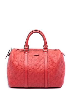 Gucci Pre-Owned 2016-2025 Medium Guccissima Joy boston bag - Red