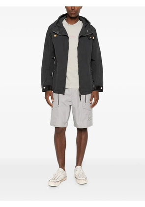 Stone Island logo-patch cargo shorts - Grey