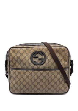 Gucci Pre-Owned 2016-2026 GG Supreme Interlocking G crossbody bag - Neutrals