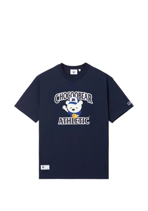 CHOCOOLATE bear-print T-shirt - Blue