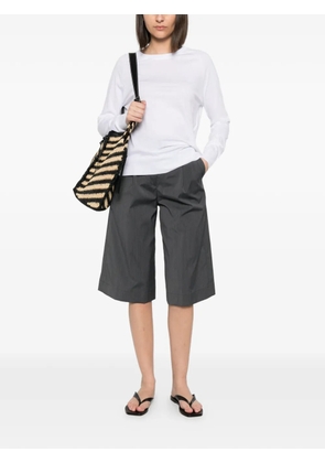 Herno press-stud raglan-sleeve sweater - White