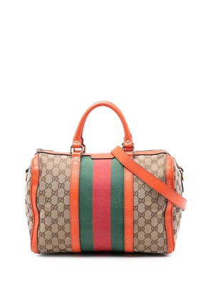 Gucci Pre-Owned 2000-2015 Medium GG Canvas Web Joy Boston Bag satchel - Neutrals