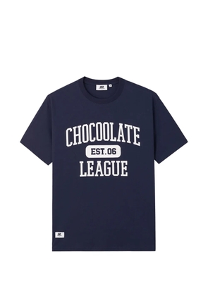 CHOCOOLATE slogan-print T-shirt - Blue