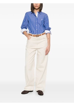 Gant striped long-sleeve shirt - Blue