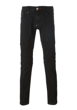 Philipp Plein biker jeans - Black