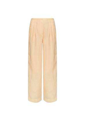 Forte Forte pleated wide-leg trousers - Orange