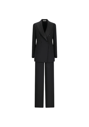 Tagliatore double-breasted peak-lapel blazer - Black