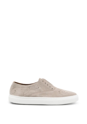 Fratelli Rossetti perforated suede loafers - Neutrals