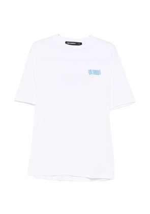 Karl Lagerfeld logo-print T-shirt - White