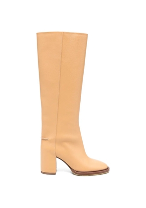 Chloé grained leather boots - Neutrals