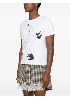 Jean Paul Gaultier graphic-print T-shirt - White