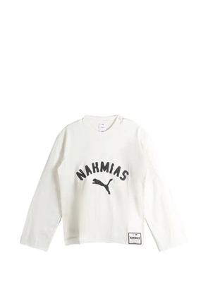 PUMA x Nahmias logo-print long-sleeve top - Neutrals