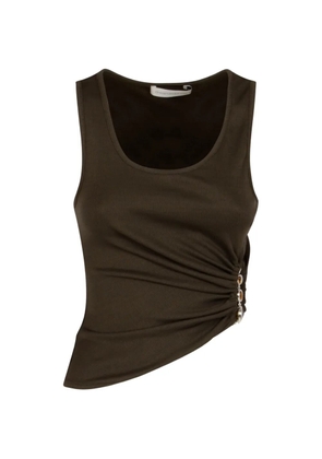 Christopher Esber stone-embellished gathered top - Brown