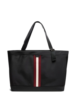 Bally Code striped tote bag - Black