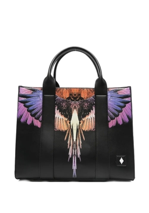 COUNTY OF MILAN wings-print tote bag - Black