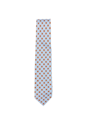 Barba floral-print tie - Blue