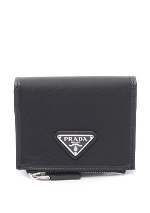 Prada Pre-Owned 2013-2026 Tessuto Bifold Wallet small wallets - Black