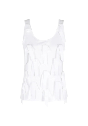 Isabelle Blanche bow-embellished sleeveless top - White