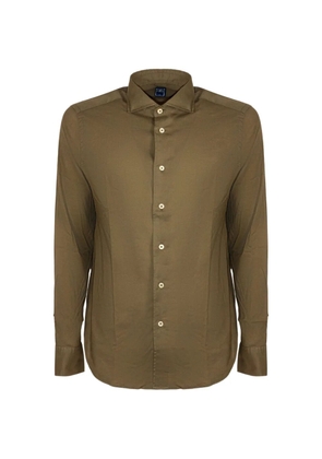 Fedeli buttoned long-sleeve shirt - Green