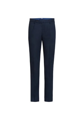 Incotex pleat-detail slim-cut trousers - Blue