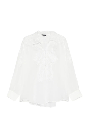 Cenere GB floral-lace blouse - White