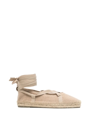 Castañer tie-fastening flat espadrilles - Neutrals