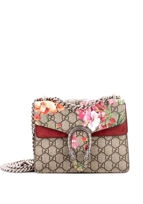 Gucci Pre-Owned Dionysus Bag Blooms Print GG Coated Canvas Mini shoulder bag - Brown
