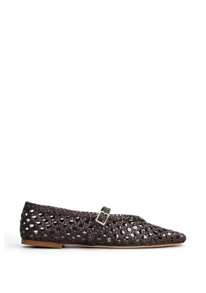 Fabio Rusconi Francy woven leather ballet flats - Brown