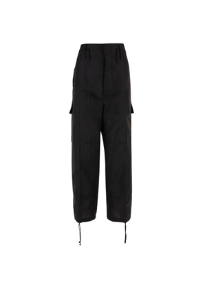 Niccolò Pasqualetti panelled drawstring pants - Black