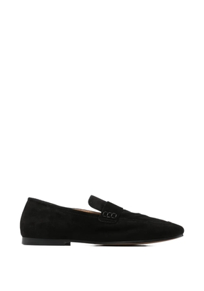 Henderson Baracco suede penny loafers - Black