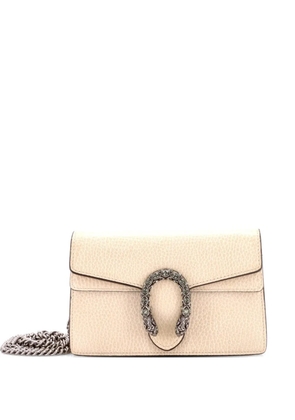Gucci Pre-Owned Dionysus Bag Leather Super Mini clutch bag - Neutrals