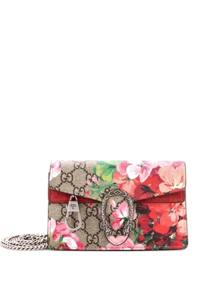 Gucci Pre-Owned Dionysus Bag Blooms Print GG Coated Canvas Super Mini crossbody bag - Brown