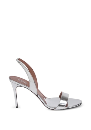 Paris Texas Vera metallic slingback sandals - Silver