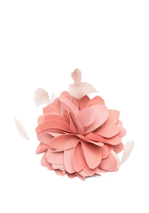 LE RJTANGE floral brooch - Orange