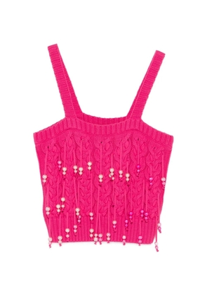 PINKO Potassio beaded-embellishment vest