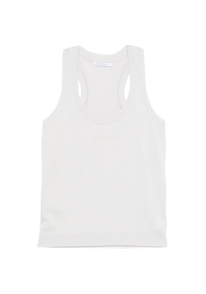 Patrizia Pepe racerback jersey tank top - Grey