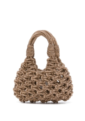 Hibourama Vannifique crystal-embellished mini bag - Gold
