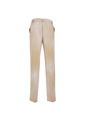 Ermanno Scervino logo-embroidered trousers - Neutrals