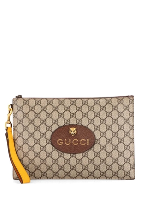 Gucci Pre-Owned Neo Vintage Wristlet Pouch GG Coated Canvas clutch bag - Brown