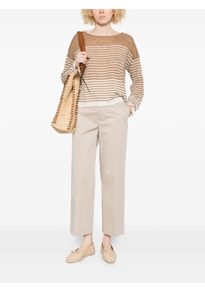 Roberto Collina striped sweater - Brown