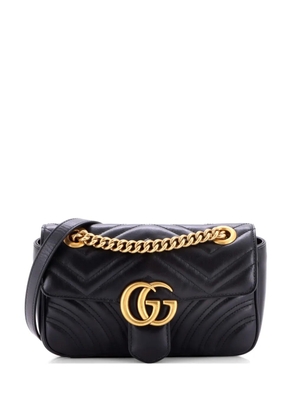 Gucci Pre-Owned GG Marmont Flap Bag Matelasse Leather Mini crossbody bag - Black