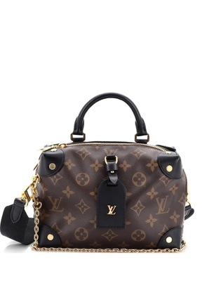 Louis Vuitton Pre-Owned Petite Malle Souple Handbag Monogram Canvas with Leather shoulder bag - Black