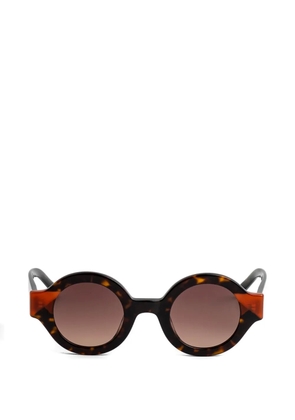 Kaleos Swiney round-frame sunglasses - Brown