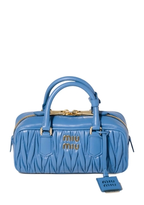 Miu Miu Arcadie matelassé nappa-leather bag - Blue